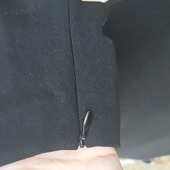 New Tags Theory Women's Varetta Admiral Crepe Sheath Dress Black Boat Neck 6 - Picture 5 of 12